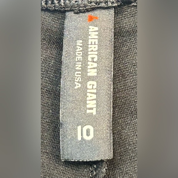 NEW American Giant Black Ponte Kick Flare Pant, Ankle Slits, Small Pocket M (10) - Picture 13 of 16